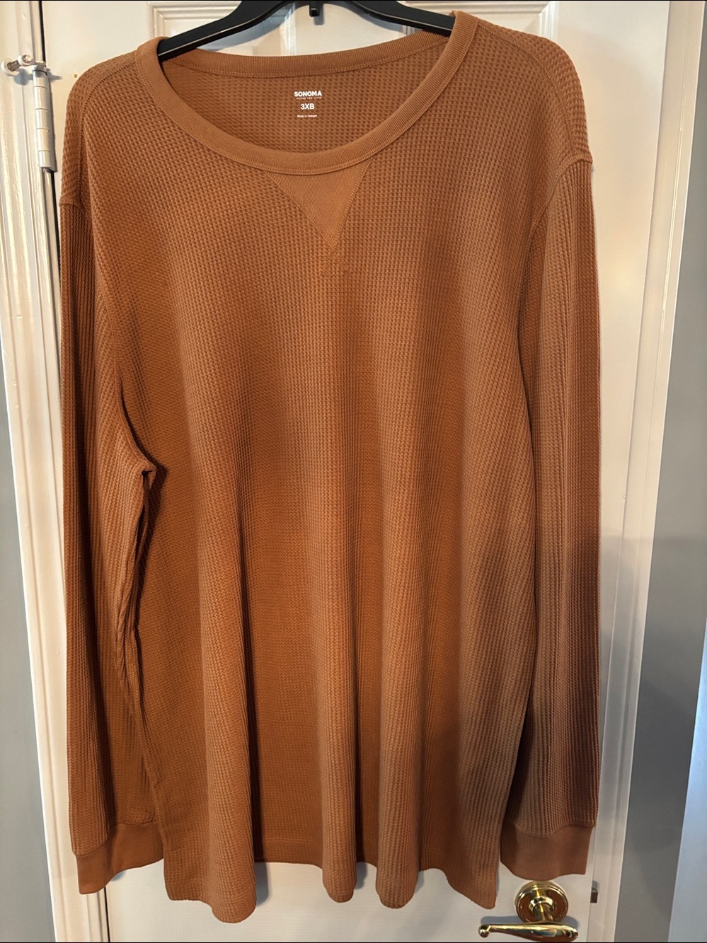 Sonoma Gold Waffle-Knit Long Sleeve Tee NWT